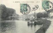 78 Yveline / CPA FRANCE 78 "Bougival, le pont et route de Marly" / CACHET BOITE MOBILE