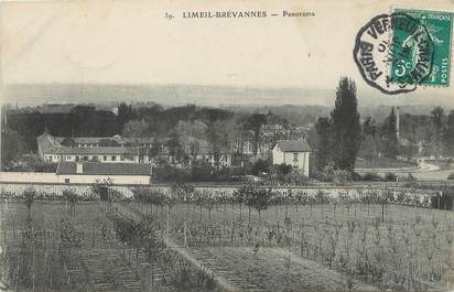 / CPA FRANCE 94 "Limeil Brévannes, panorama" / CACHET AMBULANT