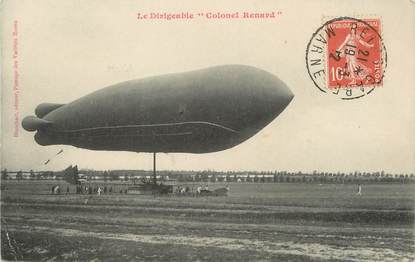 / CPA FRANCE 51 "Reims" / DIRIGEABLE