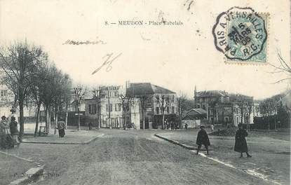 / CPA FRANCE 92 "Meudon, place Rabelais" / CACHET AMBULANT