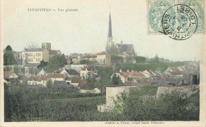 / CPA FRANCE 45 "Pithiviers, vue générale "