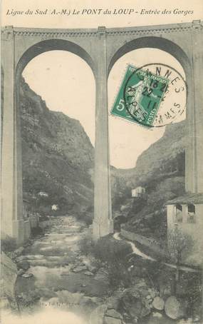 / CPA FRANCE 06 "Le Pont du Loup, entrée des gorges"