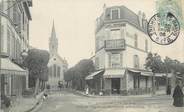 95 Val D'oise / CPA FRANCE 95 "Enghien les Bains, rue de l'église et bld d'Ormesson"