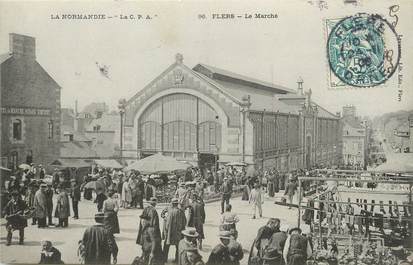 / CPA FRANCE 61 "Flers, le marché"