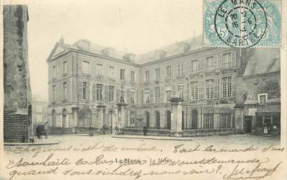 / CPA FRANCE 72 "Le Mans, la mairie"