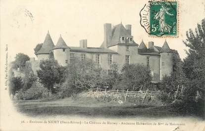 / CPA FRANCE 79 "Environs de Niort, le château de Mursay" / CACHET AMBULANT