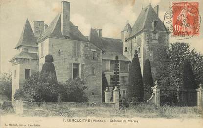 / CPA FRANCE 88 "Lencloitre, château de Marsay"
