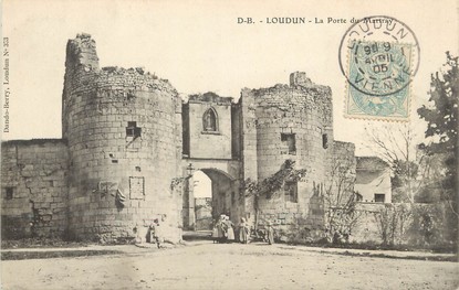 / CPA FRANCE 86 "Loudun, la porte du Martray"