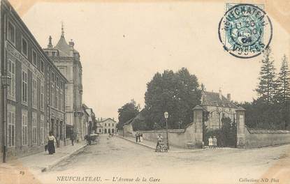 / CPA FRANCE 88 "Neufchâteau, l'avenue de la gare"