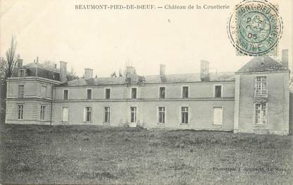 / CPA FRANCE 85 "beaumont Pied de Boeuf, château de la Couetterie" / CACHET PERCE