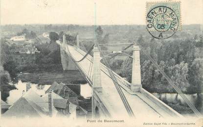 / CPA FRANCE 72 "Pont de Beaumont" / CACHET AMBULANT