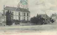 72 Sarthe / CPA FRANCE 72 "Beaumont sur Sarthe, hôtel de ville et place d'Armes" / CACHET AMBULANT