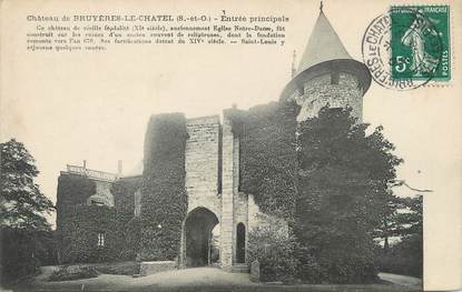 / CPA FRANCE 91 "Château de Bruyères Le Châtel, entrée principale"