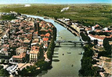 / CPSM FRANCE 34 "Agde, quai sur les bords de l'Hérault"