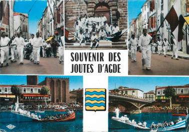 / CPSM FRANCE 34 "Agde" / JOUTES