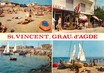 / CPSM FRANCE 34 "Le Grau d'Agde, la plage"