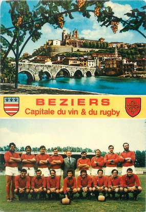 / CPSM FRANCE 34 "Beziers" / RUGBY