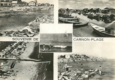 / CPSM FRANCE 34 "Souvenir de Carnon plage"