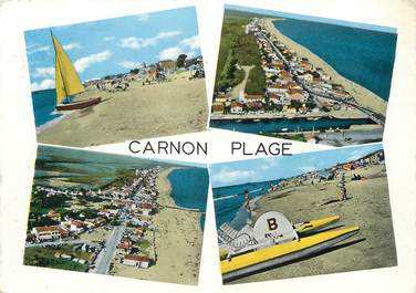 / CPSM FRANCE 34 "Carnon plage, vues aériennes"