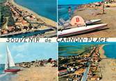 34 Herault / CPSM FRANCE 34 "Souvenir de  Carnon plage "