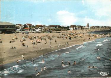 / CPSM FRANCE 34 "Carnon plage, vue panoramique de la plage"