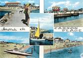 34 Herault / CPSM FRANCE 34 "Carnon plage, les joies et les plaisirs du canal et de la plage"