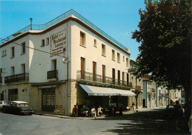 / CPSM FRANCE 34 "Florensac, hôtel restaurant Leonce"