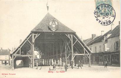 / CPA FRANCE 91 "Milly, la Halle" / CACHET AMBULANT