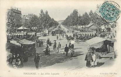 / CPA FRANCE 31 "Toulouse, les allées Lafayette"