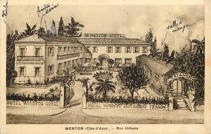 CPA FRANCE 06 "Menton, Rue Urbana, Windsor Hotel"