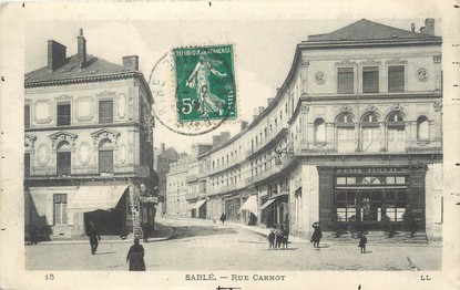 / CPA FRANCE 72 "Sablé Sur Sarthe, rue Carnot"