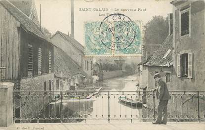 / CPA FRANCE 72 "Saint Calais, le nouveau pont, les tanneries"