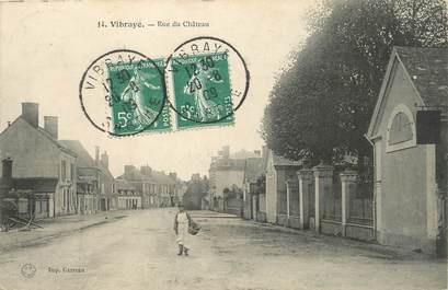 / CPA FRANCE 72 "Vibraye, rue du château"