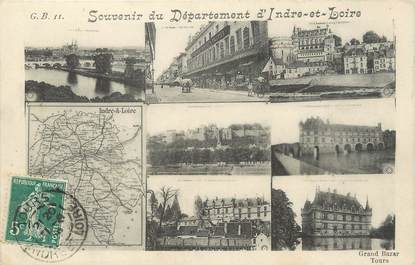 / CPA FRANCE 37 "Souvenir du département d'Indre et Loire"