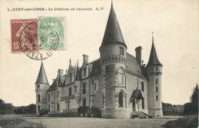 / CPA FRANCE 37 "Azay syr Cher, le château de Beauvais"
