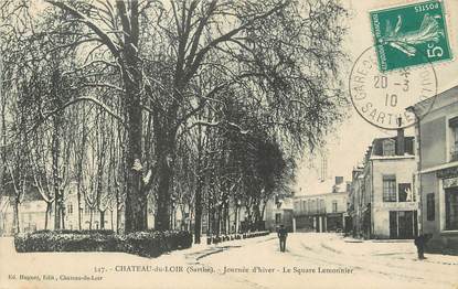 / CPA FRANCE 72 "Château du Loir, le square Lemonnier"