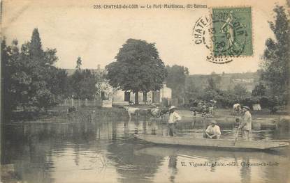 / CPA FRANCE 72 "Château du Loir, le port Martineau"