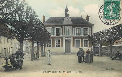 / CPA FRANCE 91 "Boissy sous Saint Yon, mairie"