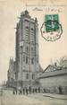 95 Val D'oise / CPA FRANCE 95 "Beaumont sur Oise, la tour de l'église" / CACHET AMBULANT