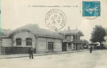 CPA FRANCE 94 "Fontenay sous Bois, la gare"