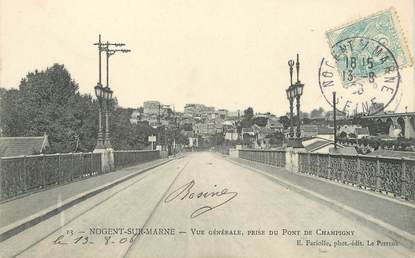 / CPA FRANCE 94 "Nogent sur Marne, vue générale"