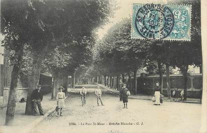 / CPA FRANCE 94 "Le Parc Saint Maur, av Blanche"