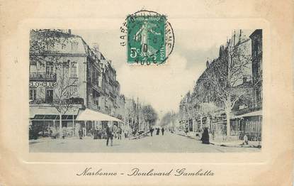 / CPA FRANCE 11 "Narbonne, bld Gambetta"