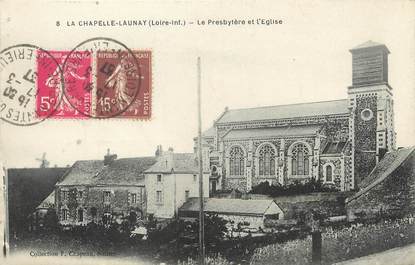 / CPA FRANCE 44 "La Chapelle Launay, le presbytère et l'église"