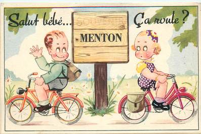 CPA FRANCE 06 "Menton" / CARTE A SYSTEME