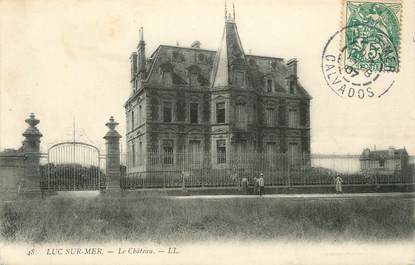 / CPA FRANCE 14 "Luc sur Mer, le Château "