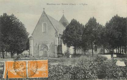 / CPA FRANCE 18 "Moulins sur Yèvre,  l'église"