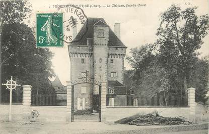 / CPA FRANCE 18 "Menetou Couture, le château" / CACHET AMBULANT