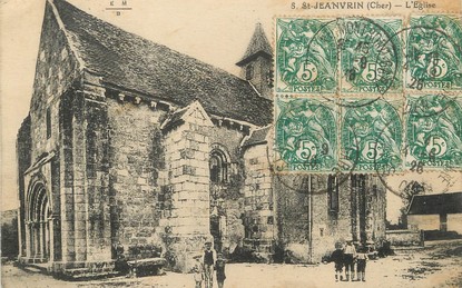 / CPA FRANCE 18 "Saint Jeanvrin, l'église"