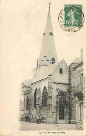 / CPA FRANCE 18 "Eglise de Saint Amand"